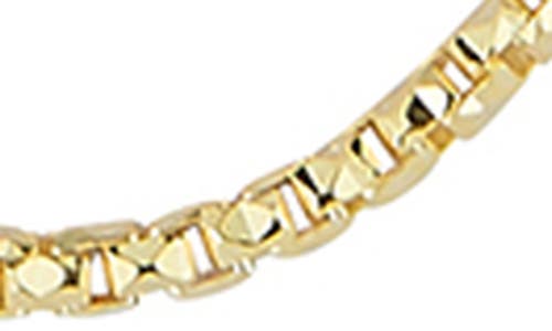 Glaze Jewelry 18k Gold Plated Silver Box Chain Necklace In Gold