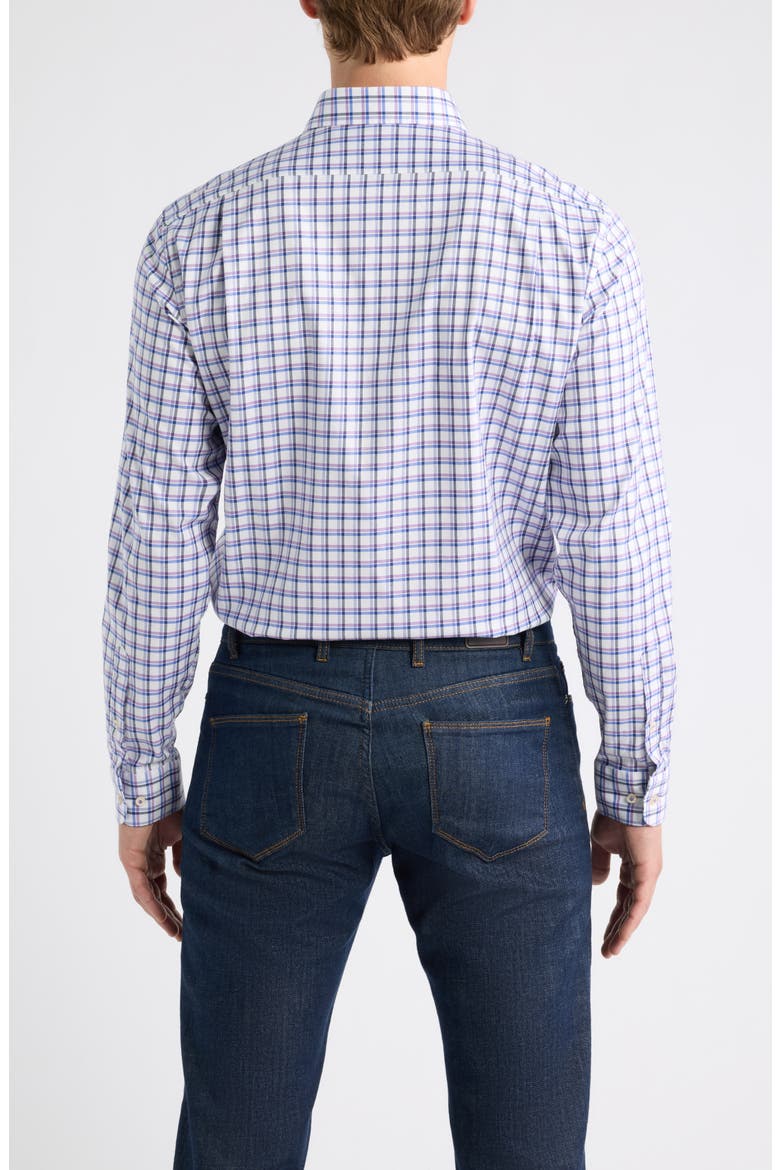 Stretch Twill Plaid Shirt, Alternate, color, VIOLET