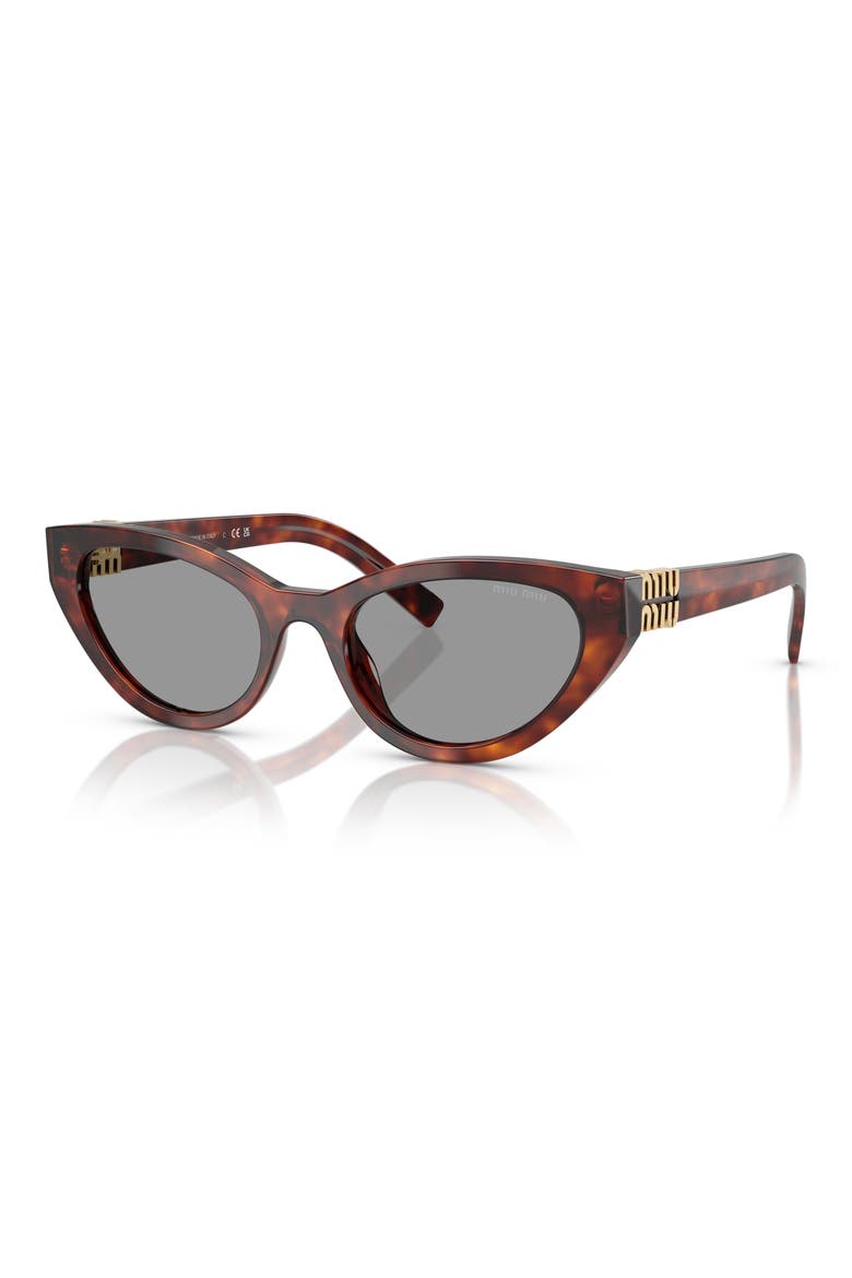 54mm Butterfly Sunglasses, Alternate, color, HAVANA MAHOGANY / GREY