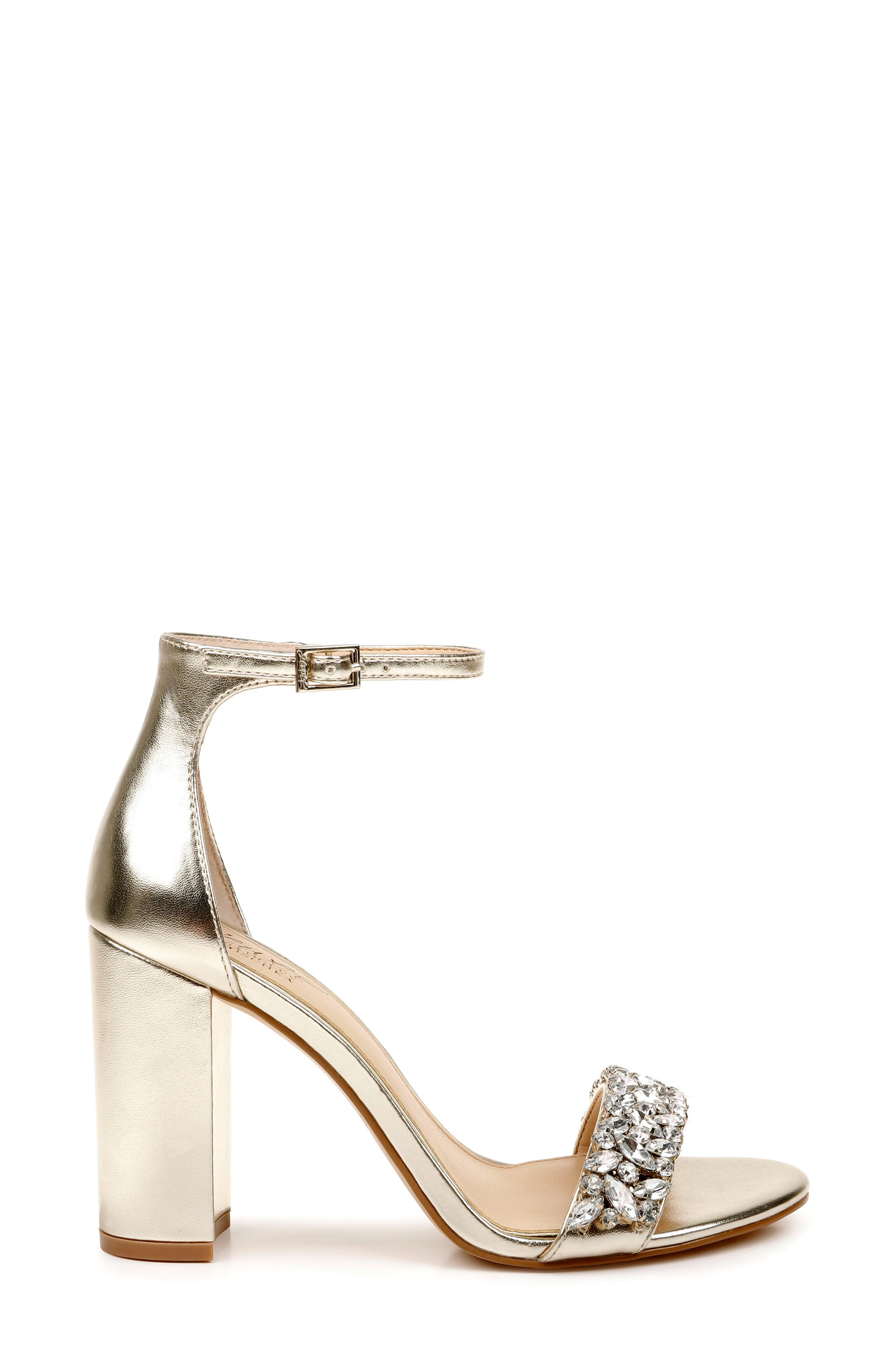 Baldwin Ankle Strap Sandal, Alternate, color, LIGHT GOLD METALLIC