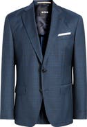 BOSS Hutson Slim Fit Plaid Wool Sport Coat