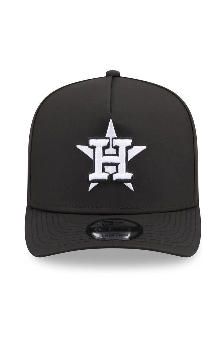 Men's New Era x GORE-TEX  Black Houston Astros A-Frame 9FIFTY Adjustable Hat, Alternate, color, Black