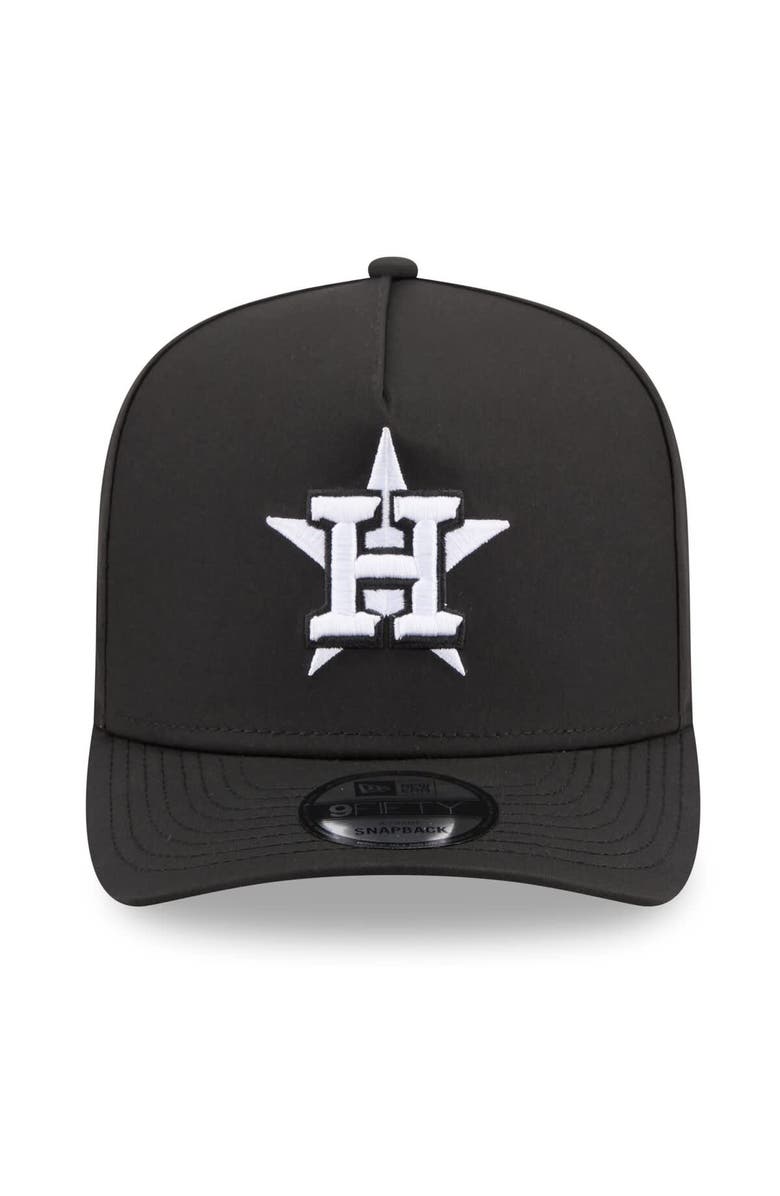 New Era Men's New Era x GORE-TEX  Black Houston Astros A-Frame 9FIFTY Adjustable Hat, Alternate, color, Black