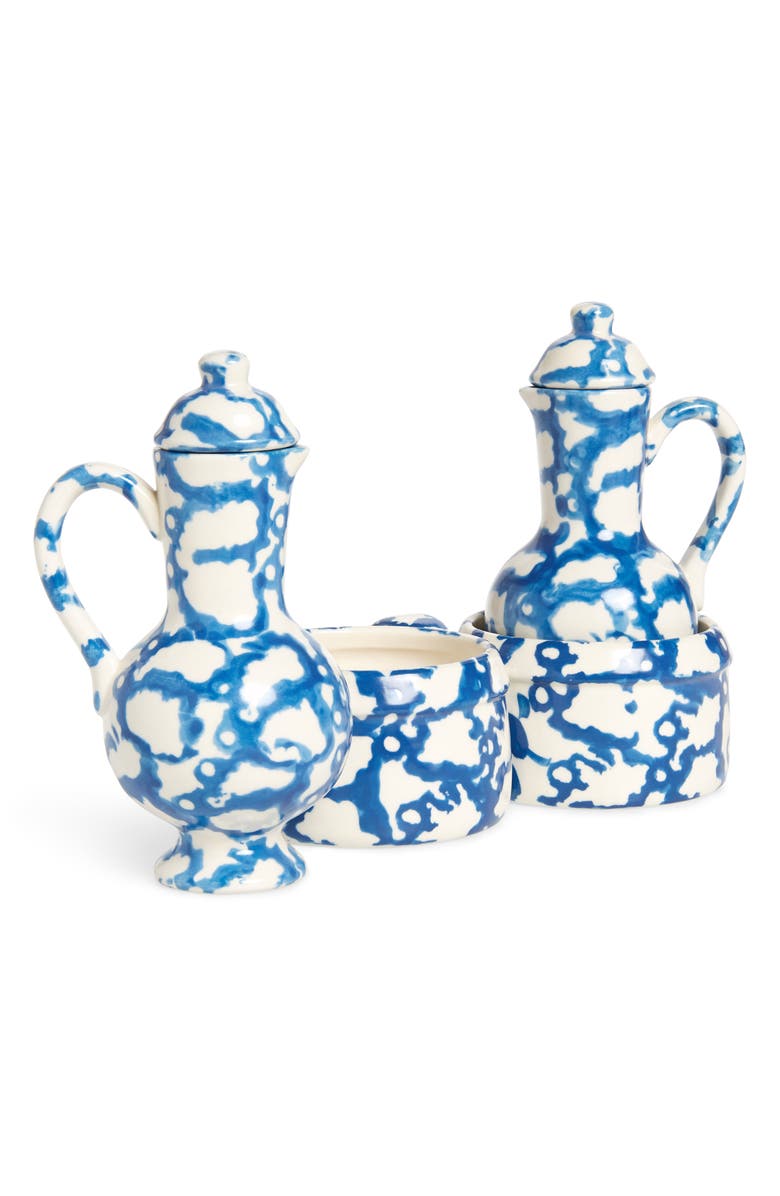 Tory Burch Spongeware Oil & Vinegar Set, Alternate, color, 