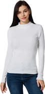 Zilpu Slim Fit Ribbed Mock Neck Sweater Top