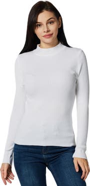 Zilpu Slim Fit Ribbed Mock Neck Sweater Top