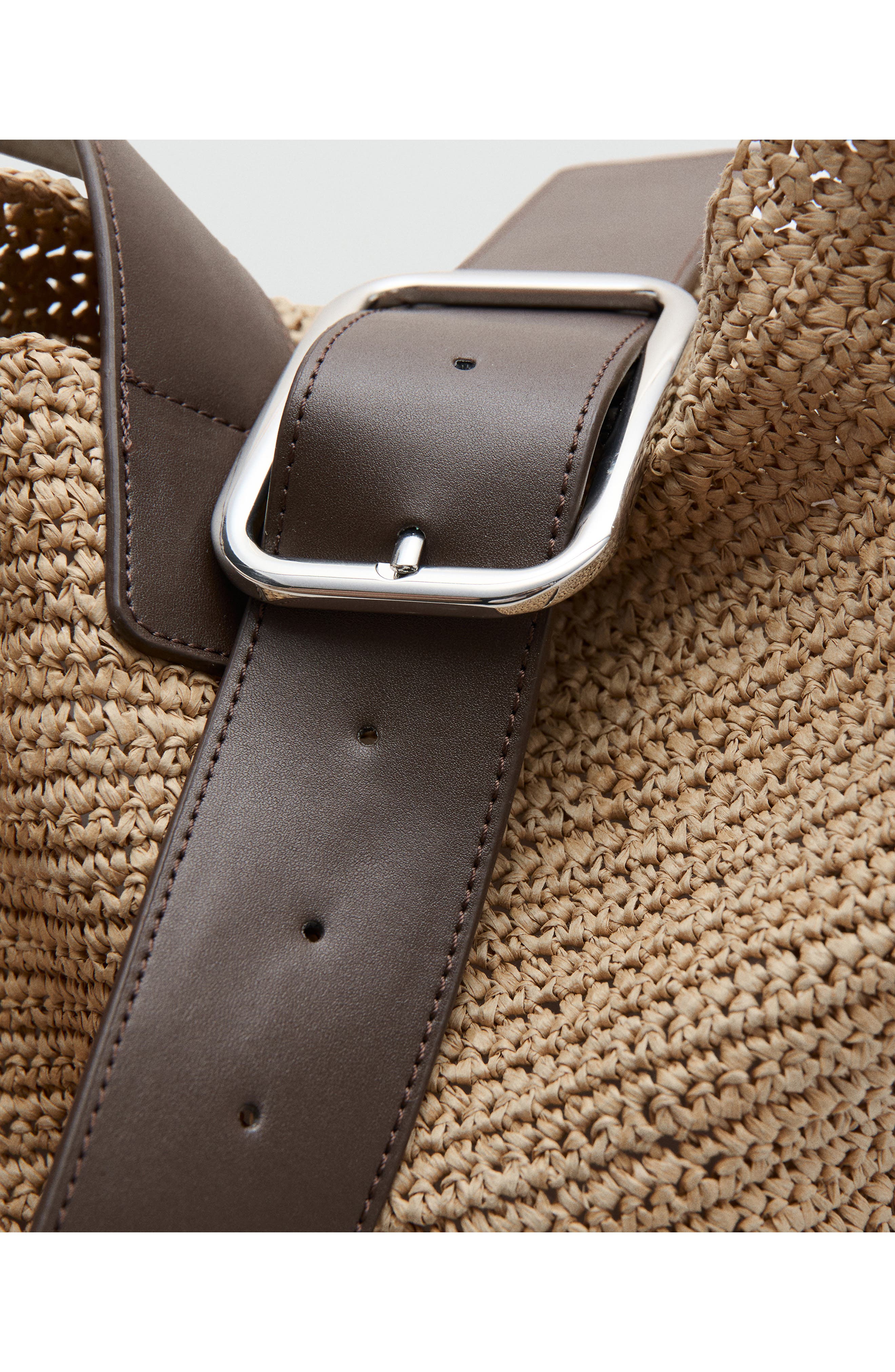 Natural Fiber Shopper Bag, Alternate, color, BEIGE