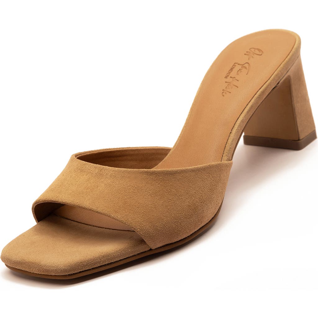 Off The Hook London Park Block Heel Sandal In Nude