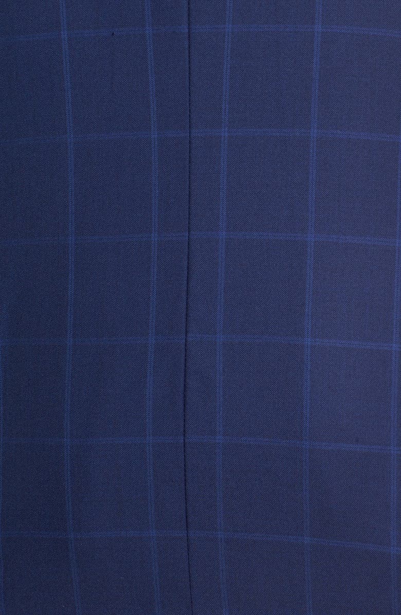 Hickey Freeman Classic Fit Windowpane Wool Suit, Alternate, color,