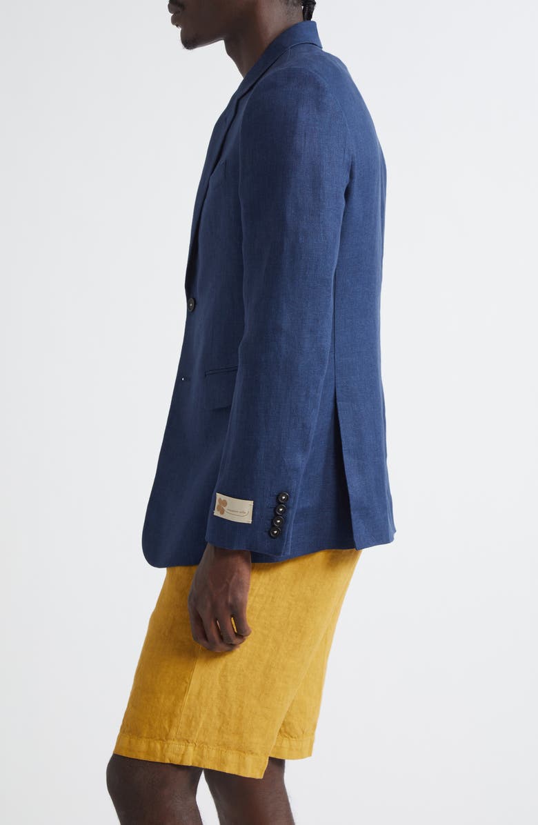 Massimo Alba Memphis Linen Blazer, Alternate, color, Blue