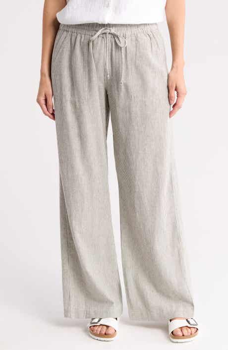 Caslon® Yarn Dye Linen Blend Pants