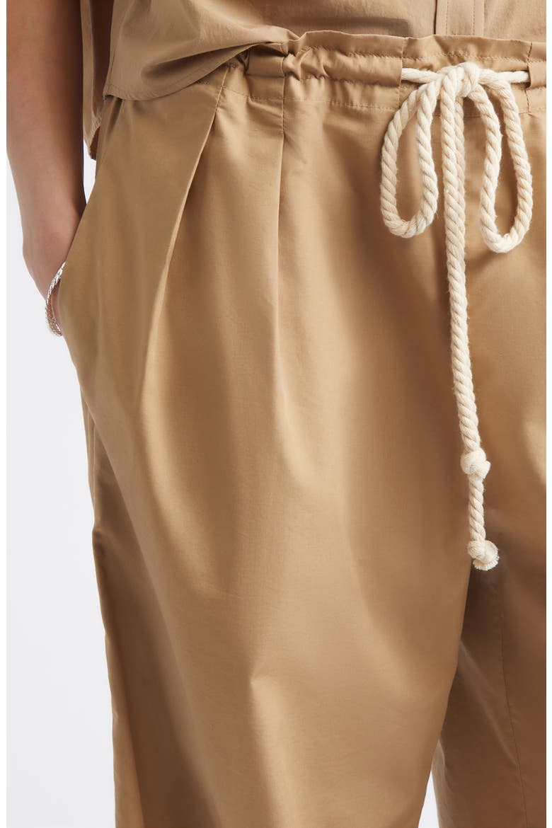 Organic Cotton Balloon Drawstring Pants, Alternate, color, WALNUT