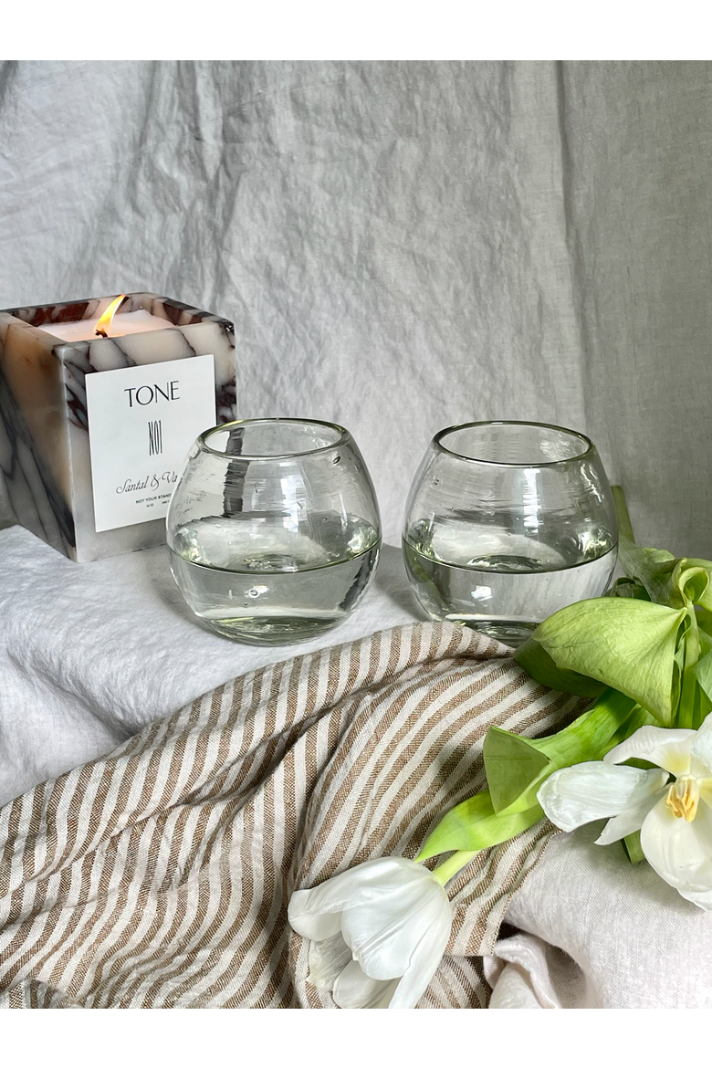 Ronde Blown Glass - Set of 2, Alternate, color, Clear