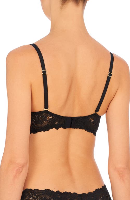 Natori Heavenly Lace Convertible Balconette Bra In Black