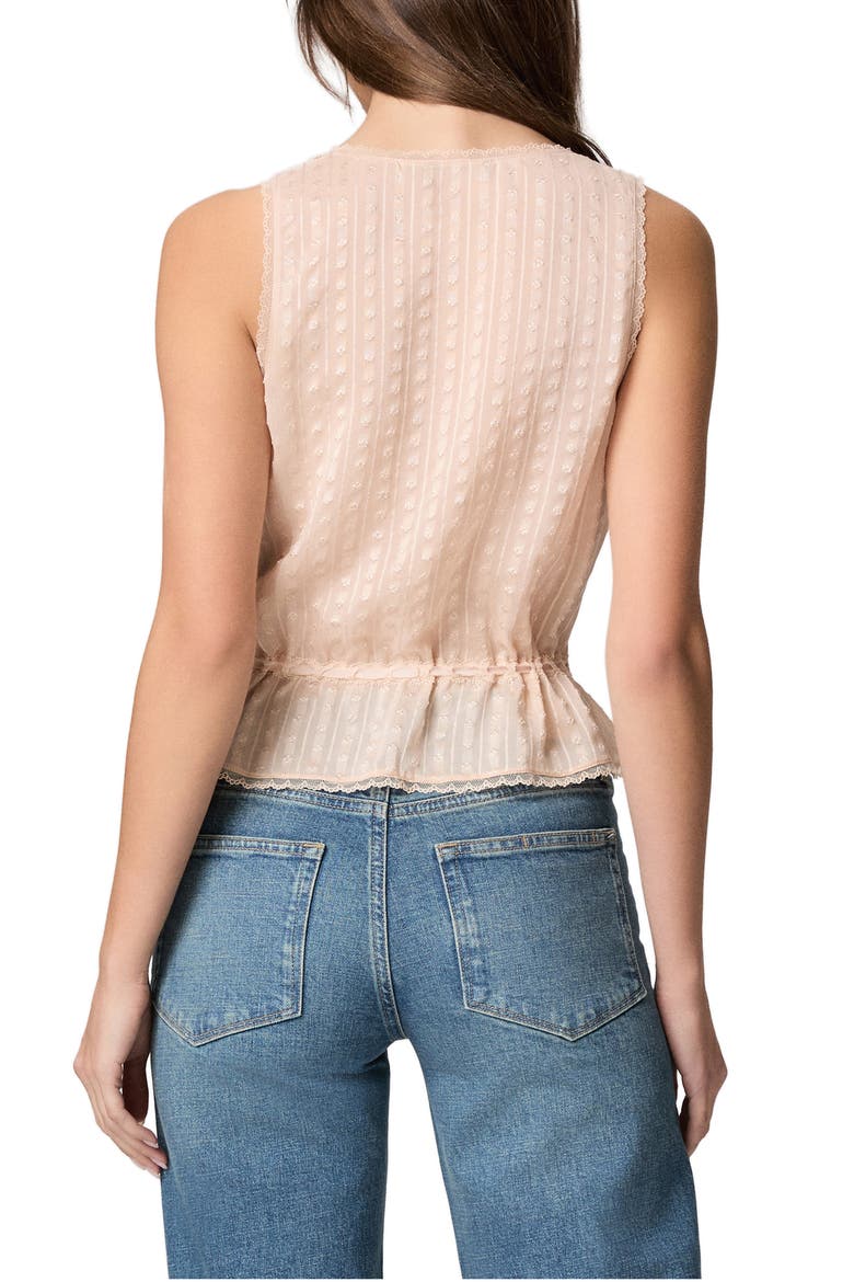 Maiden Button-Up Silk Peplum Top, Alternate, color, WARM CREAM