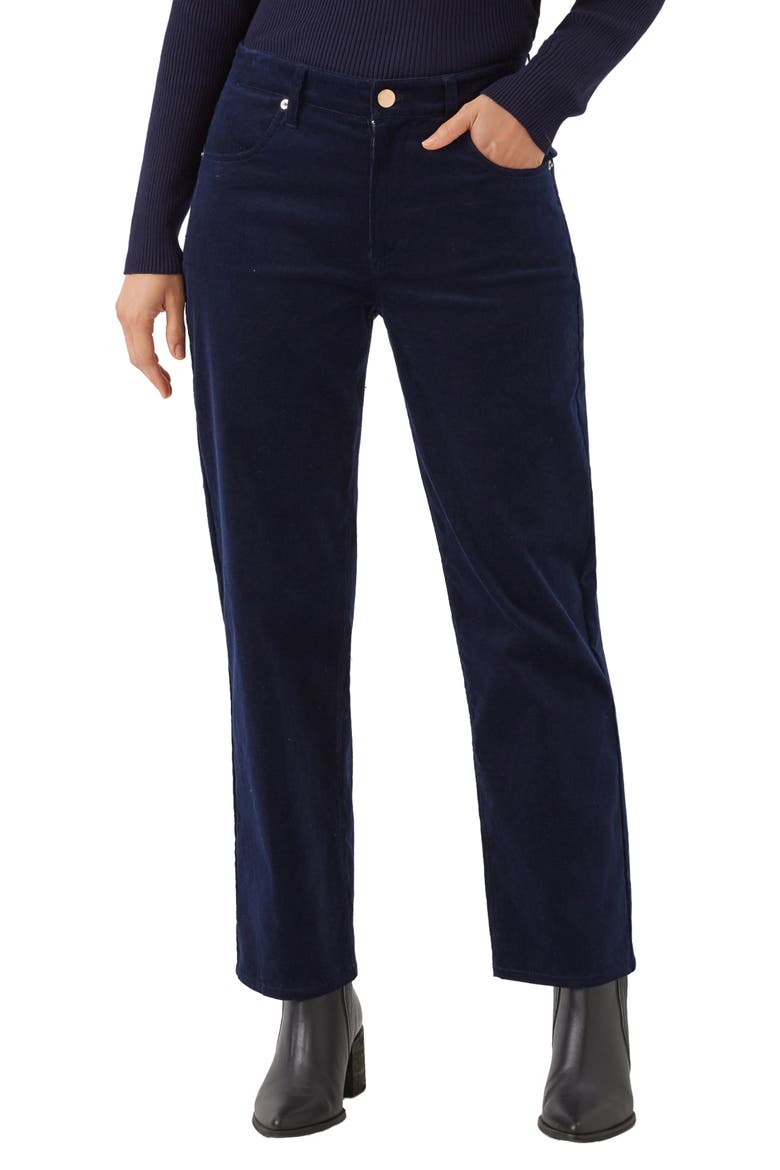 Corduroy Ankle Pants, Main, color, NAVY