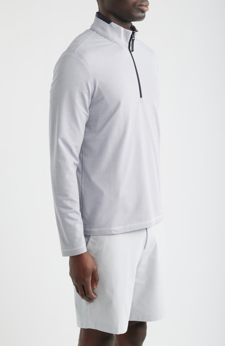 G/FORE Quarter Zip Performance Pullover, Alternate, color, Light Grey Melange