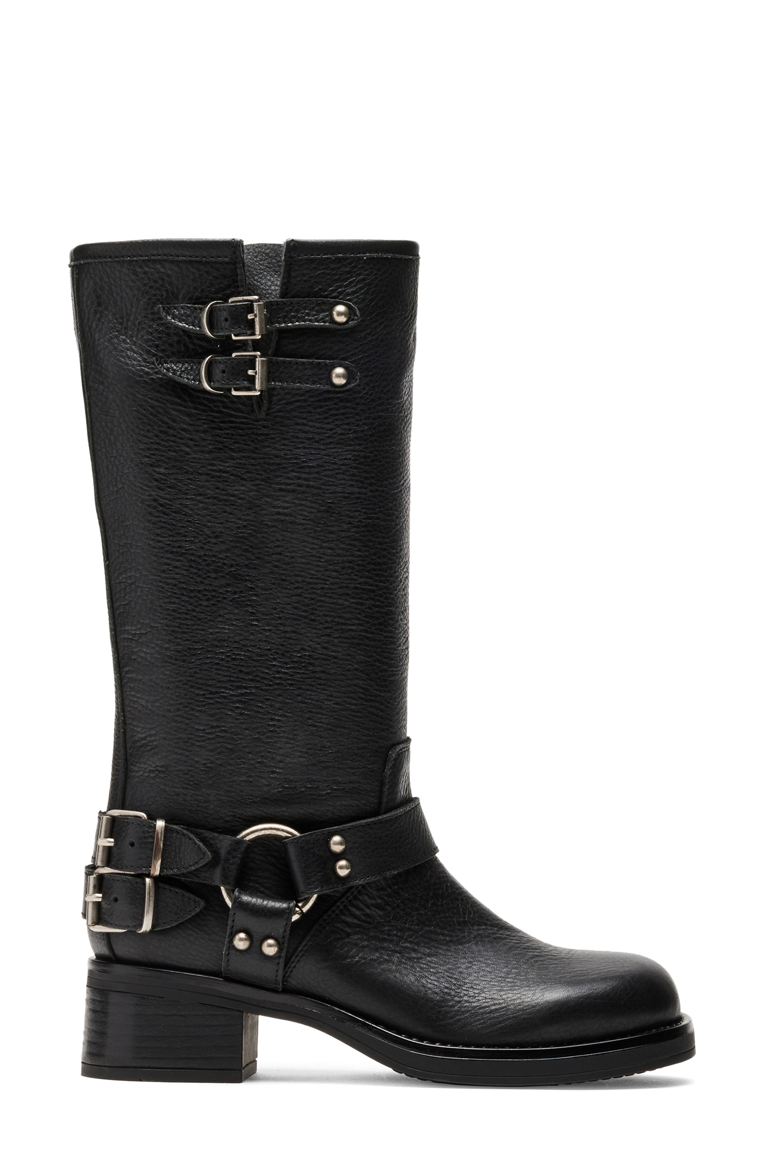 Steve Madden Astor Knee High Moto Boot, Alternate, color, 