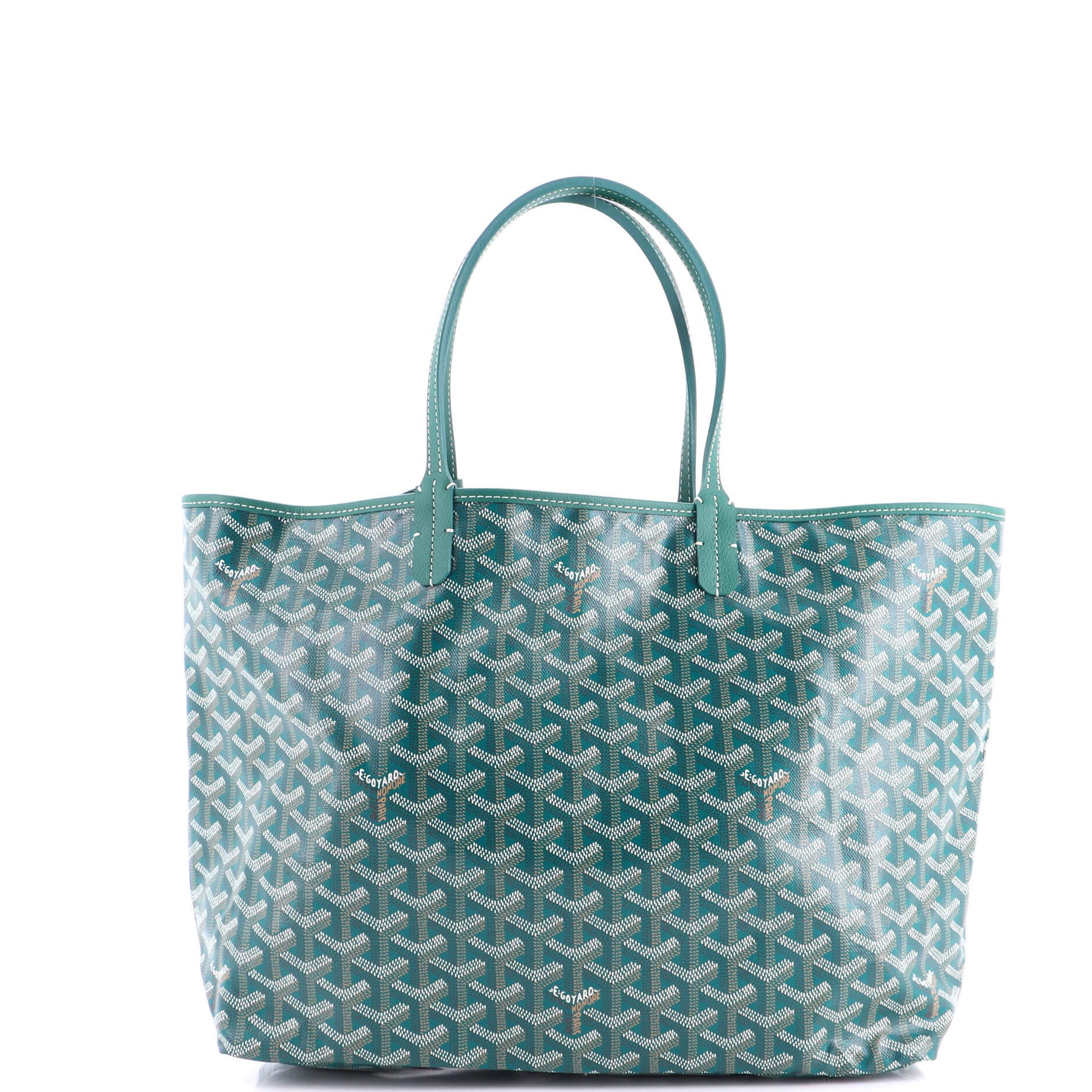 Pre-Owned Goyard Saint Louis Tote Coated Canvas PM, Alternate, color, Green