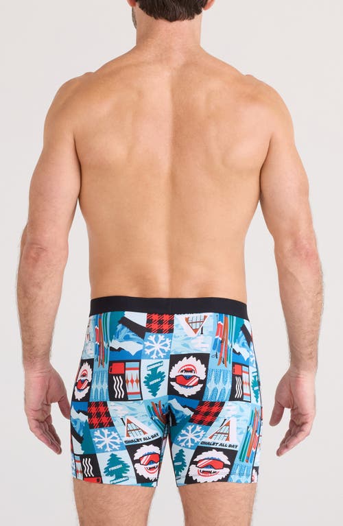 Saxx Daytripper Comfort Stretch Boxer Briefs In Blue