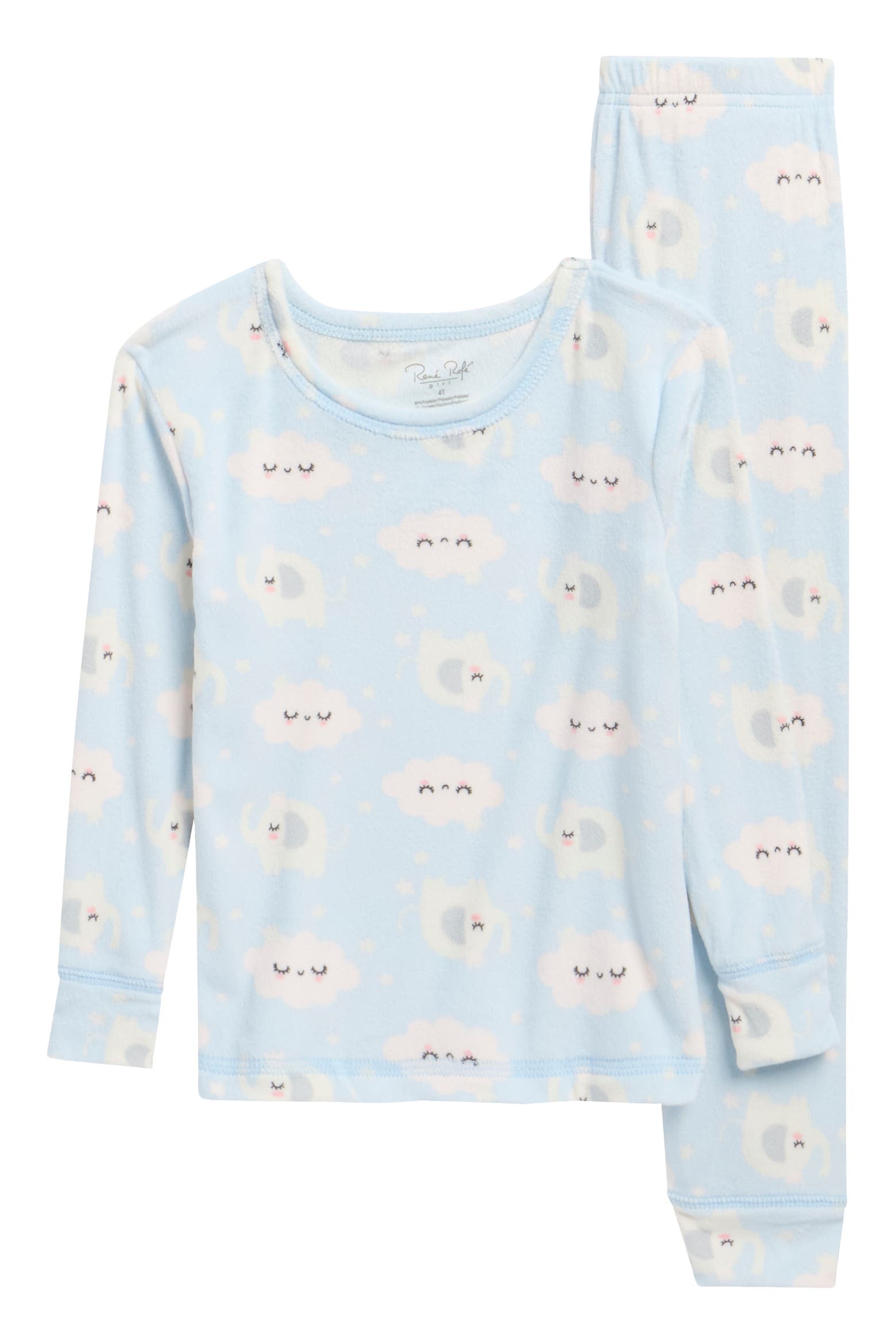 Rene Roff RENE ROFE Kids' 2-Piece Velour Pajama Set | Nordstromrack