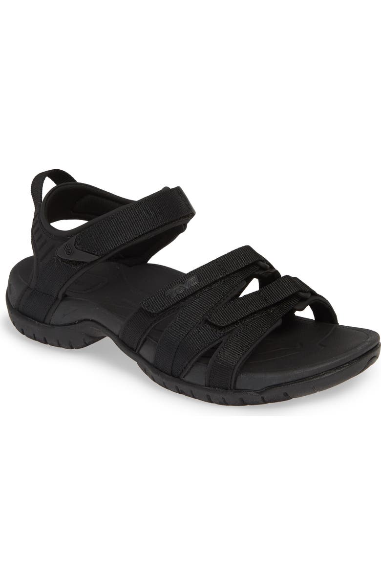 Teva 'Tirra' Sandal, Main, color, Black/ Black Fabric