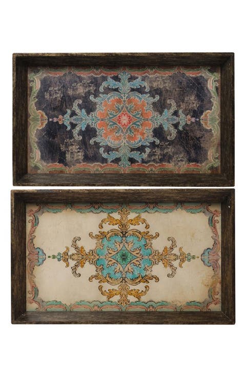 Set of 2 Elegant Trays