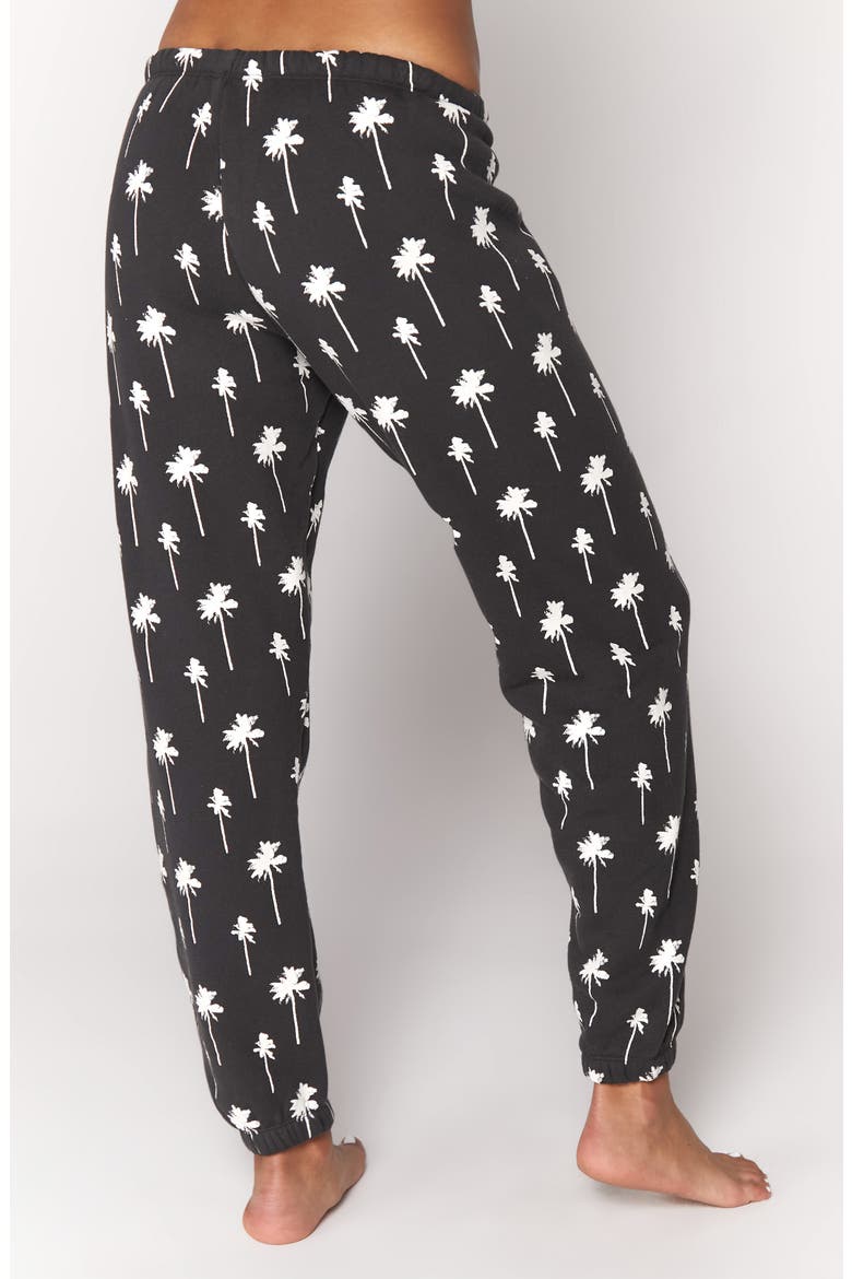 Perfect Terry Sweatpants, Alternate, color, WHITE PALMS PRINT