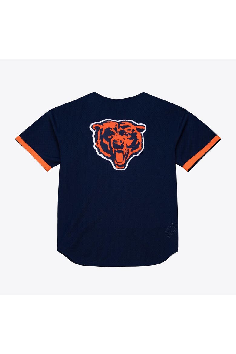 Men's Mitchell & Ness  Navy Chicago Bears Head Coach Mesh Full-Button Fashion Jersey, Alternate, color, Navy
