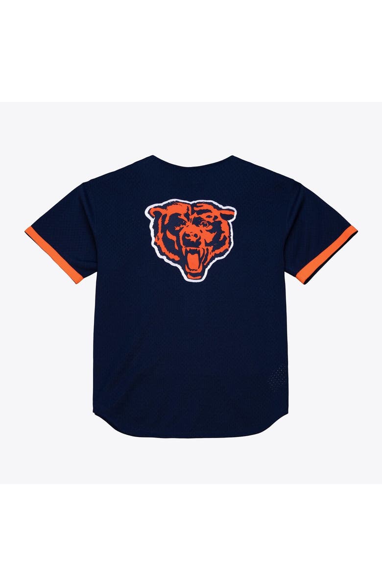 Mitchell & Ness Men's Mitchell & Ness  Navy Chicago Bears Head Coach Mesh Full-Button Fashion Jersey, Alternate, color, Navy