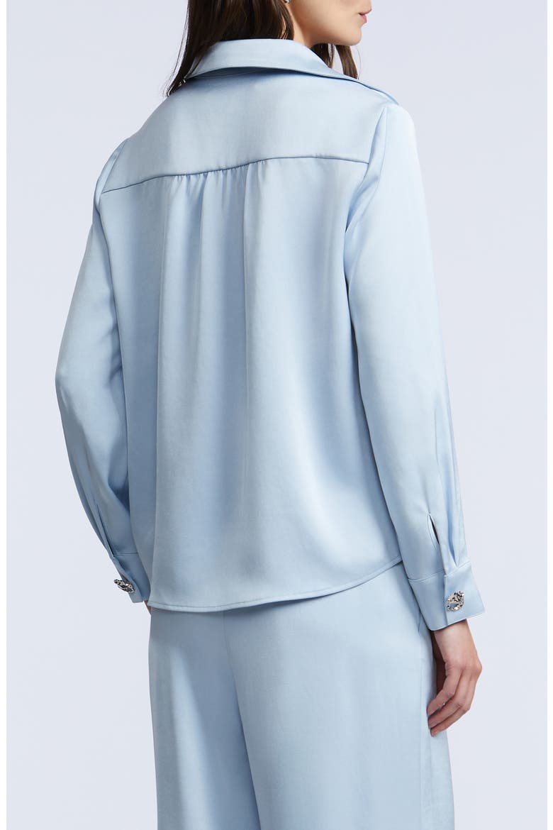 Washer Relaxed Button-Up Shirt, Alternate, color, SKYWAY