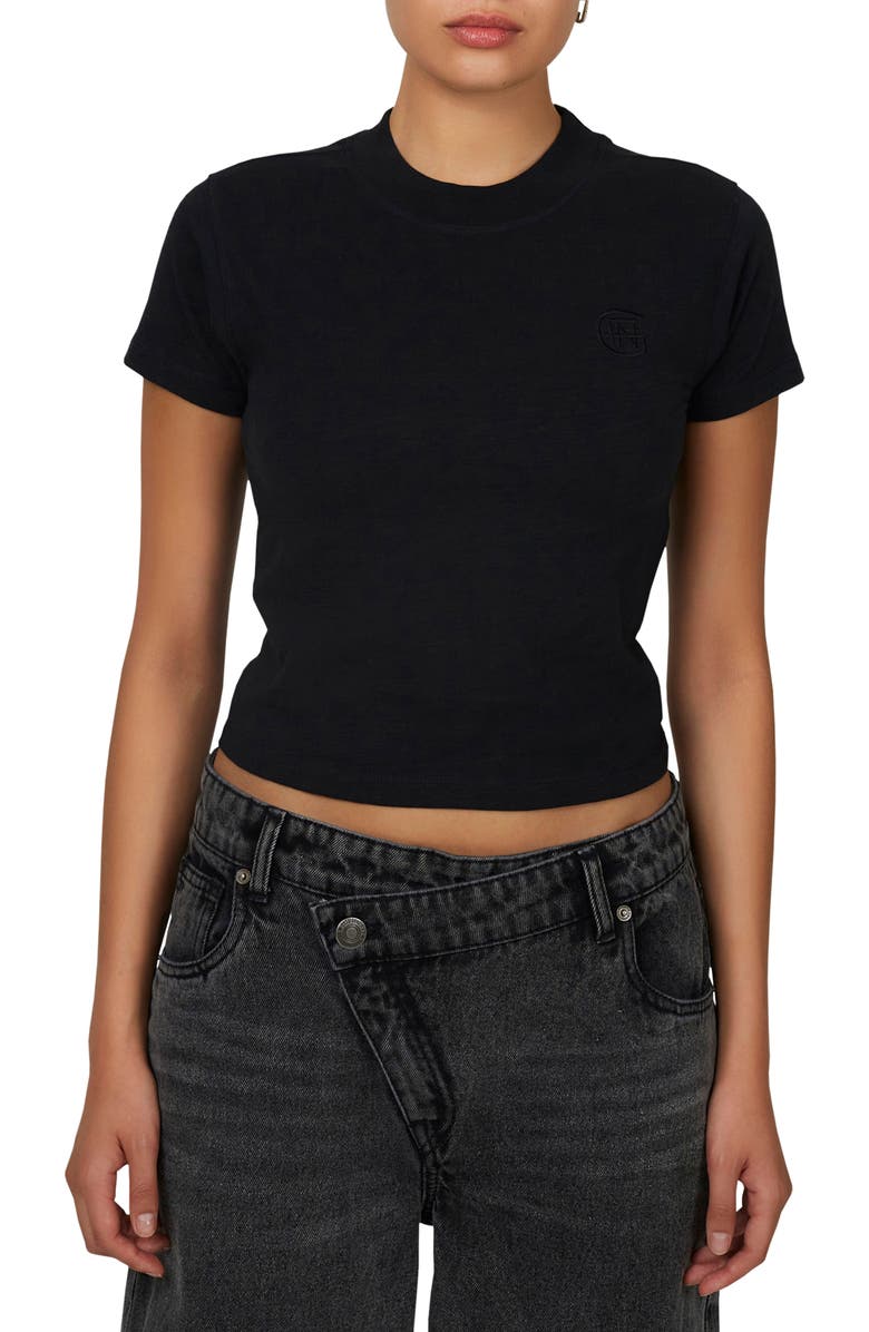 Good For Nothing Emblem Slub Baby T-shirt, Main, color, Black