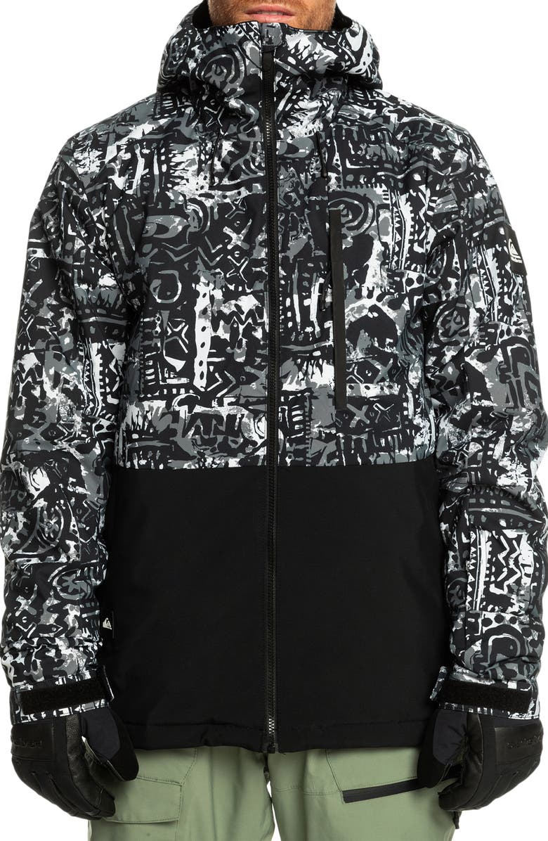 Quiksilver Mission Print Waterproof Jacket, Main, color, 