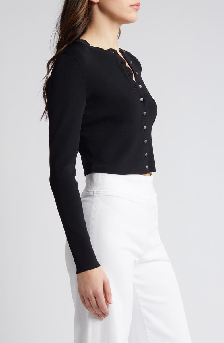 Ted Baker London Kklara Scallop Trim Cardigan, Alternate, color, 