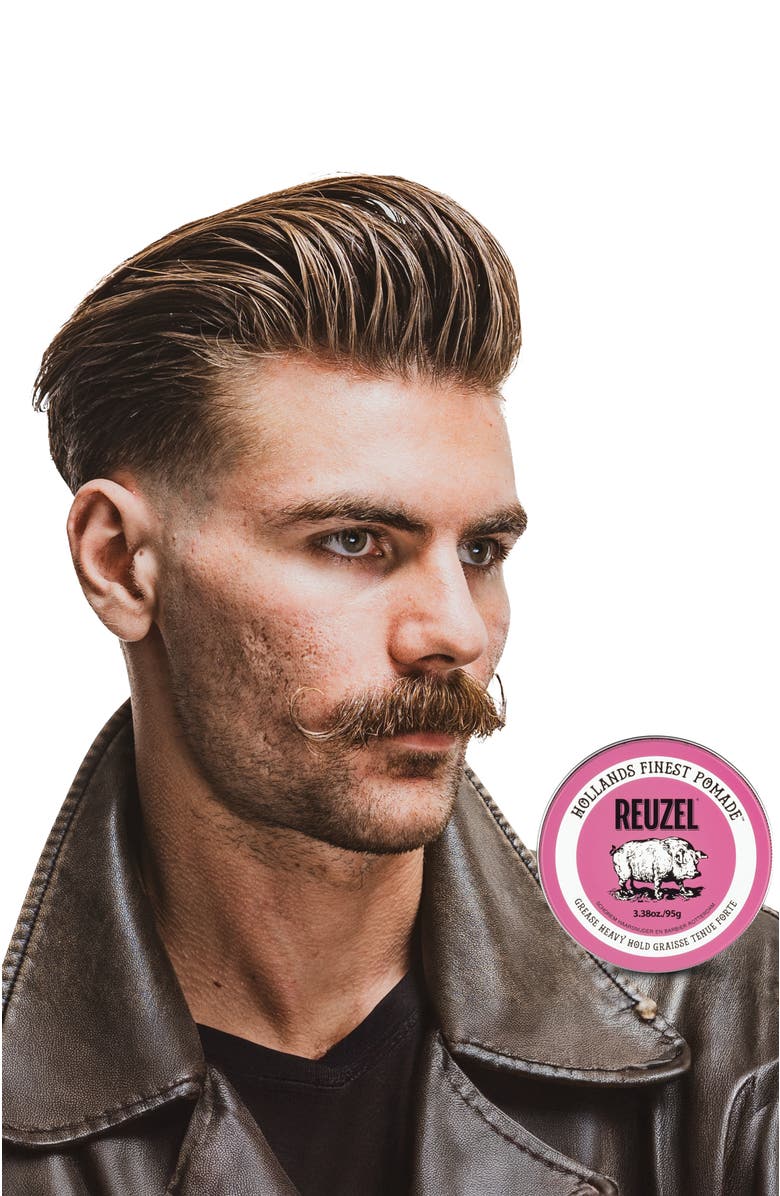 REUZEL Pink Heavy Grease Pomade, Alternate, color, NO COLOR