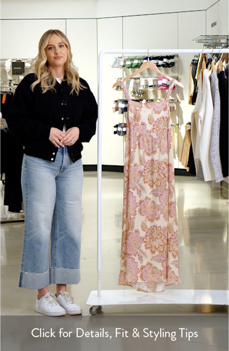 Hope Tie Back Linen Blend Dress, sales video thumbnail