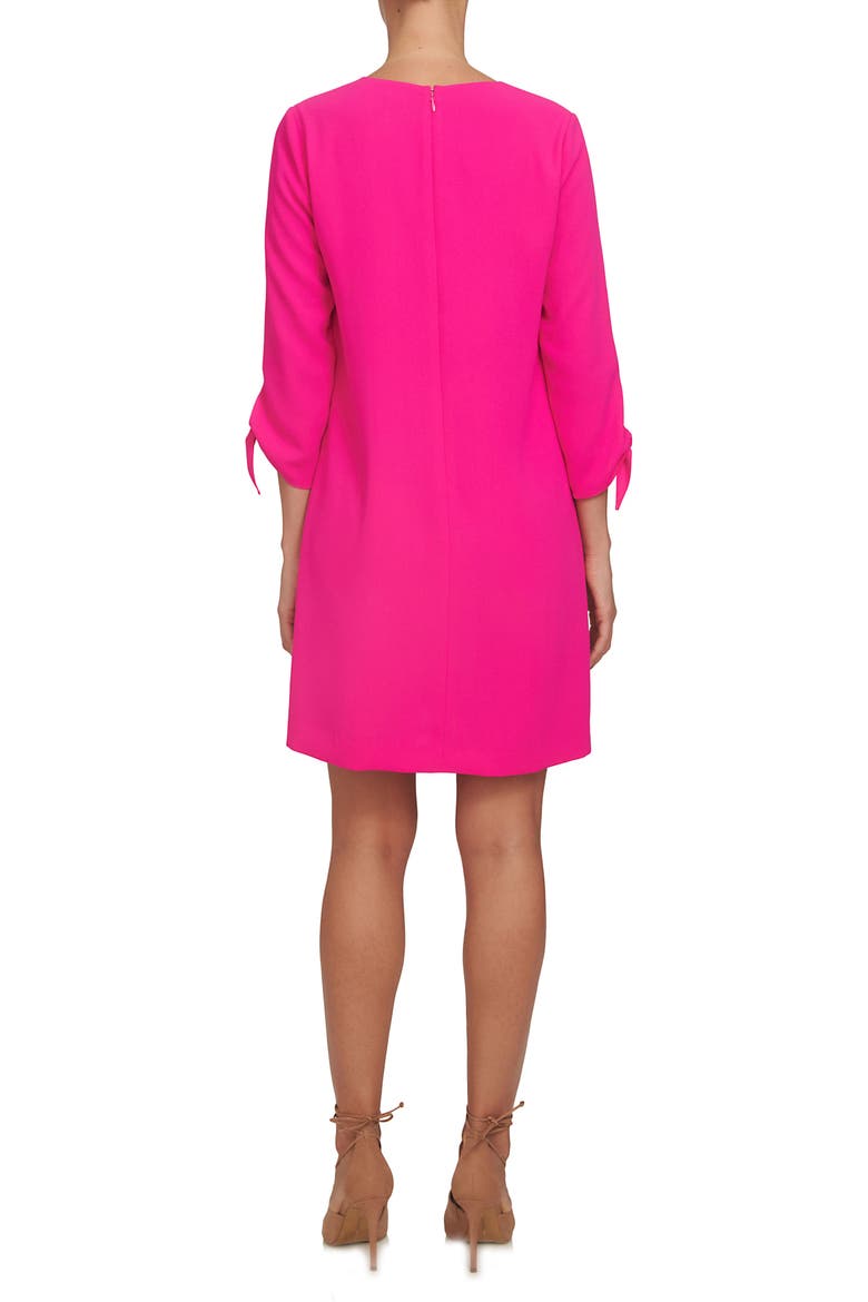 Tie Sleeve Shift Dress, Alternate, color, HOT MAGENTA