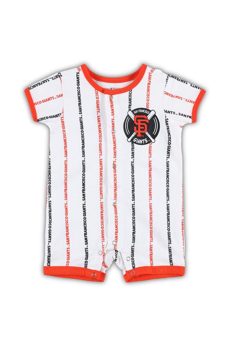 Newborn & Infant White San Francisco Giants Ball Hitter Romper, Main, color, White