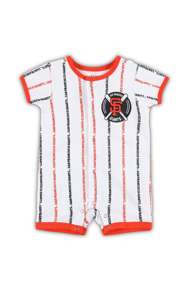Outerstuff Newborn & Infant White San Francisco Giants Ball Hitter Romper, Main, color, White