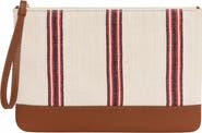 K'ai & Vrosi Apollon Calfskin & Handloomed Fabric Clutch