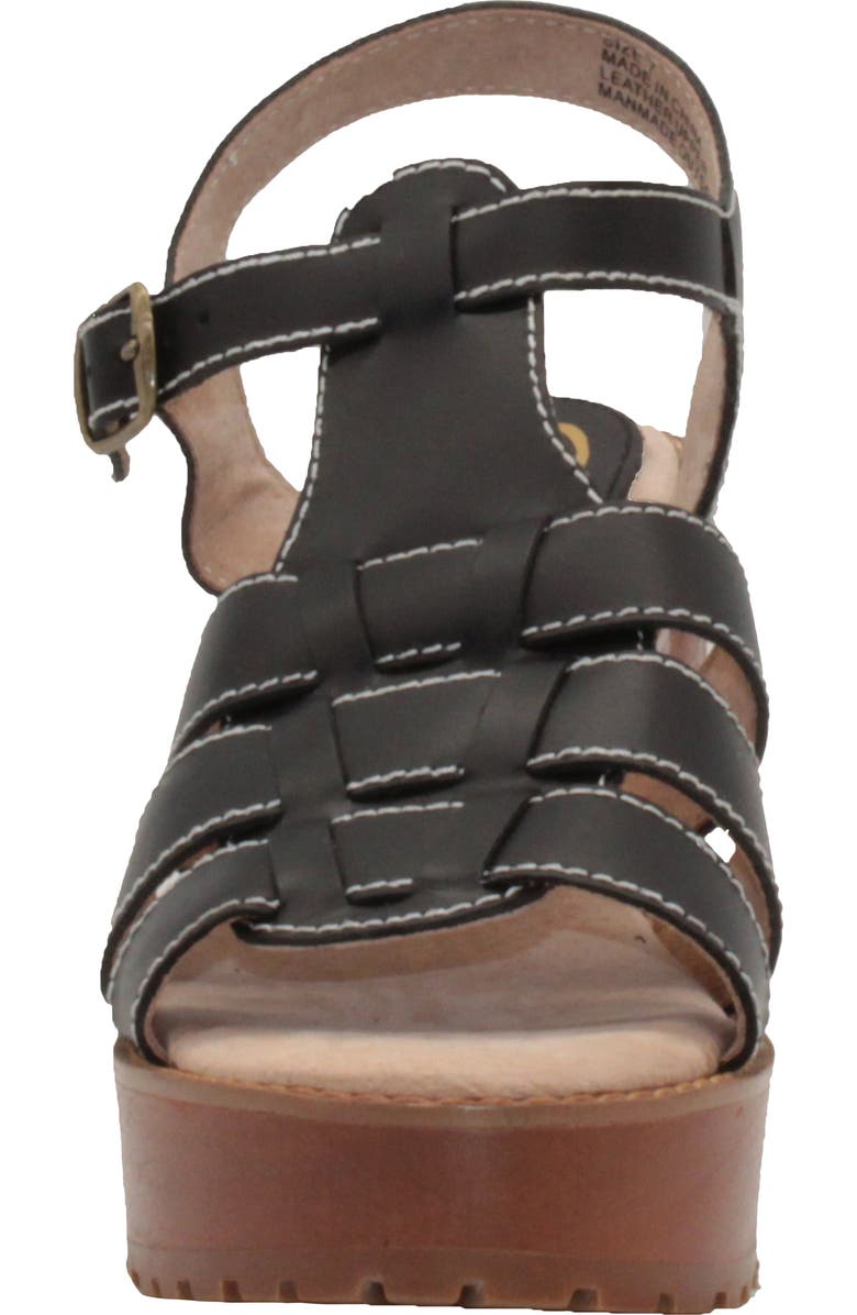 Sbicca Oakdale Clog Sandal, Alternate, color, Black Leather