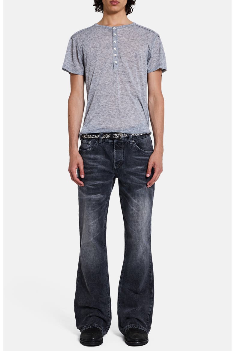Jude Flare Leg Jeans, Alternate, color, BLACK