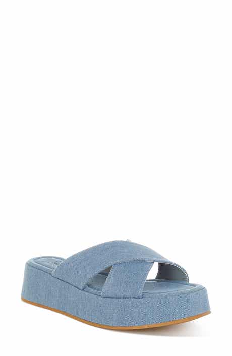 LONDON RAG Karbi Denim Platform Sandal