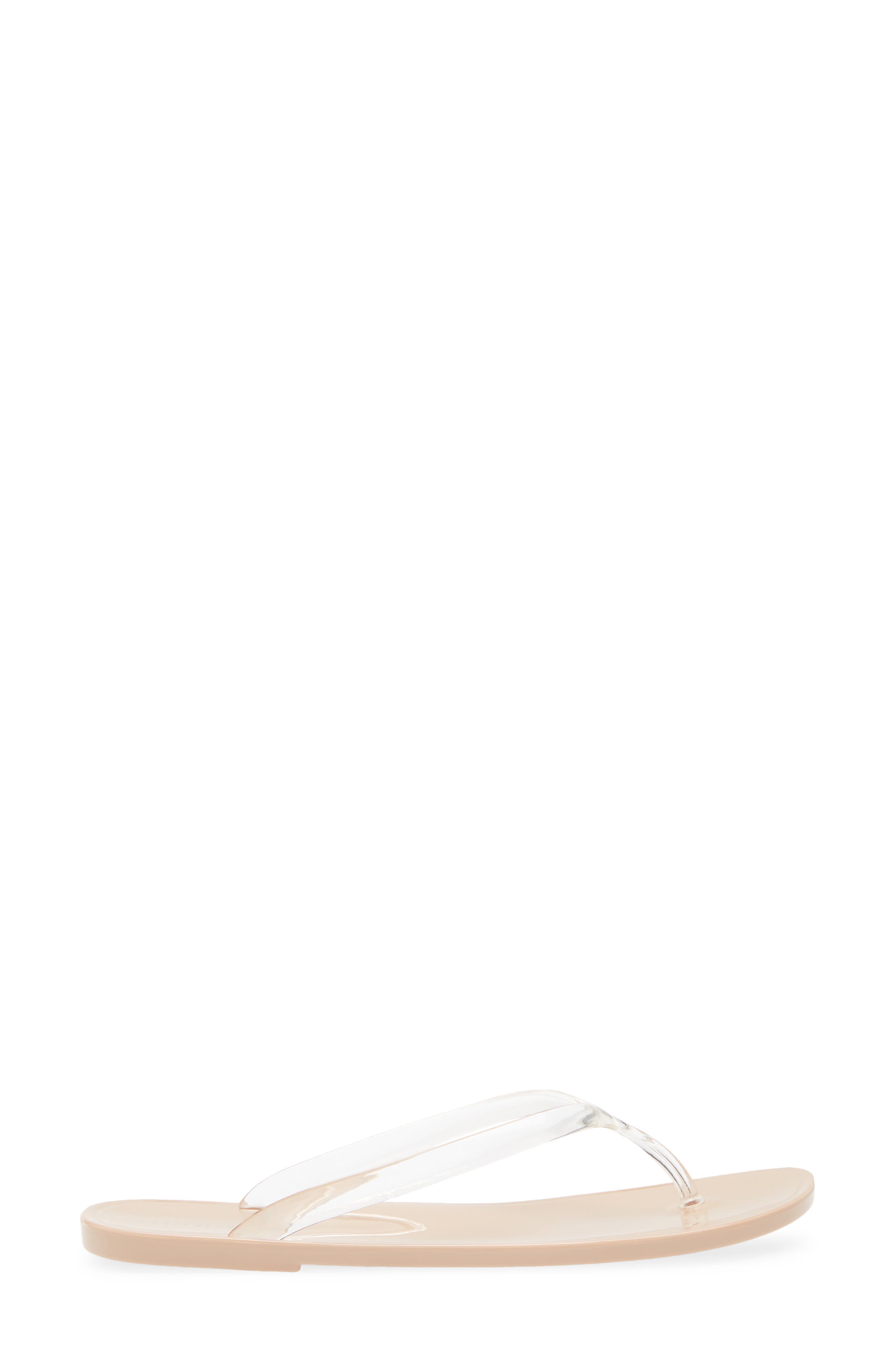 Beach Day Jelly Flip Flop, Alternate, color, CLEAR-NUDE