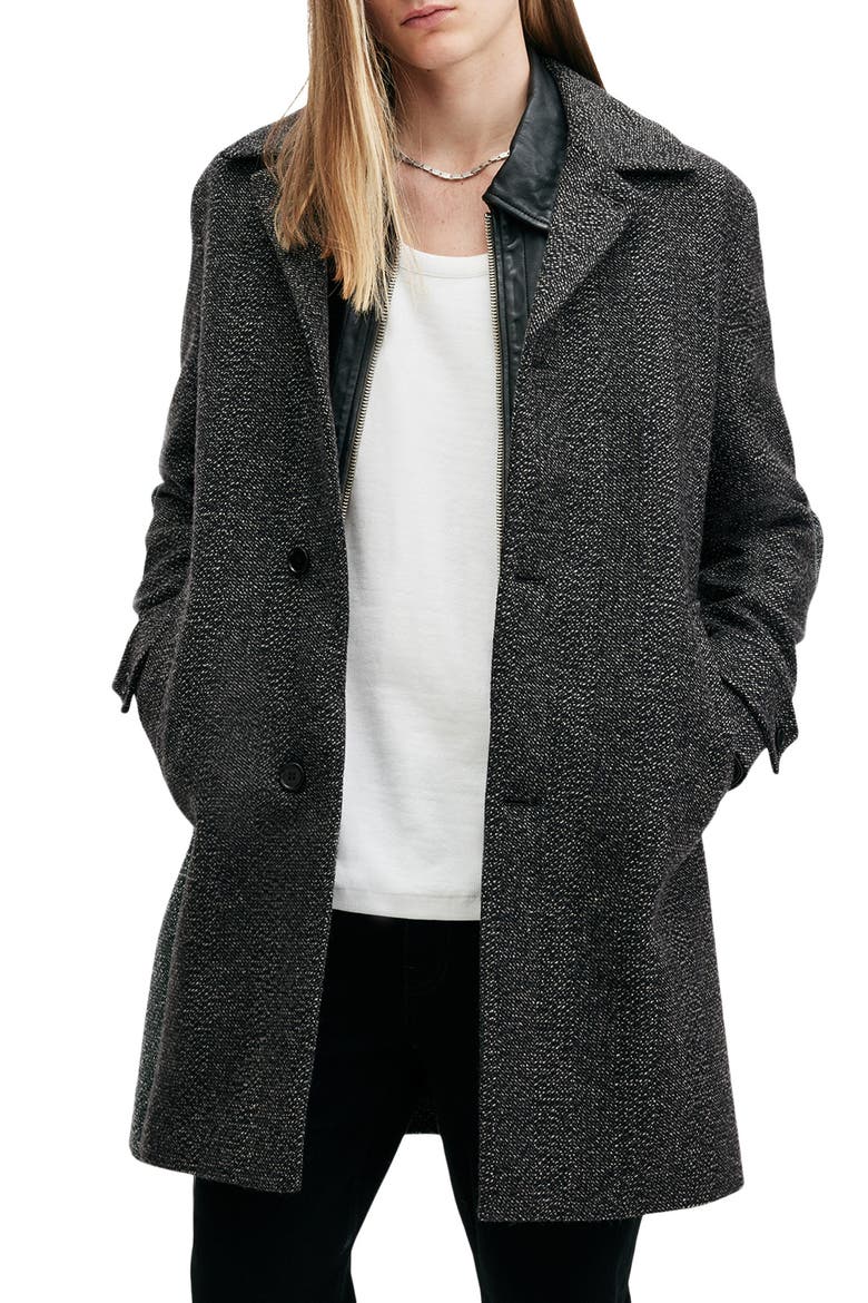 Fincher Wool Blend Coat, Alternate, color, BROWN