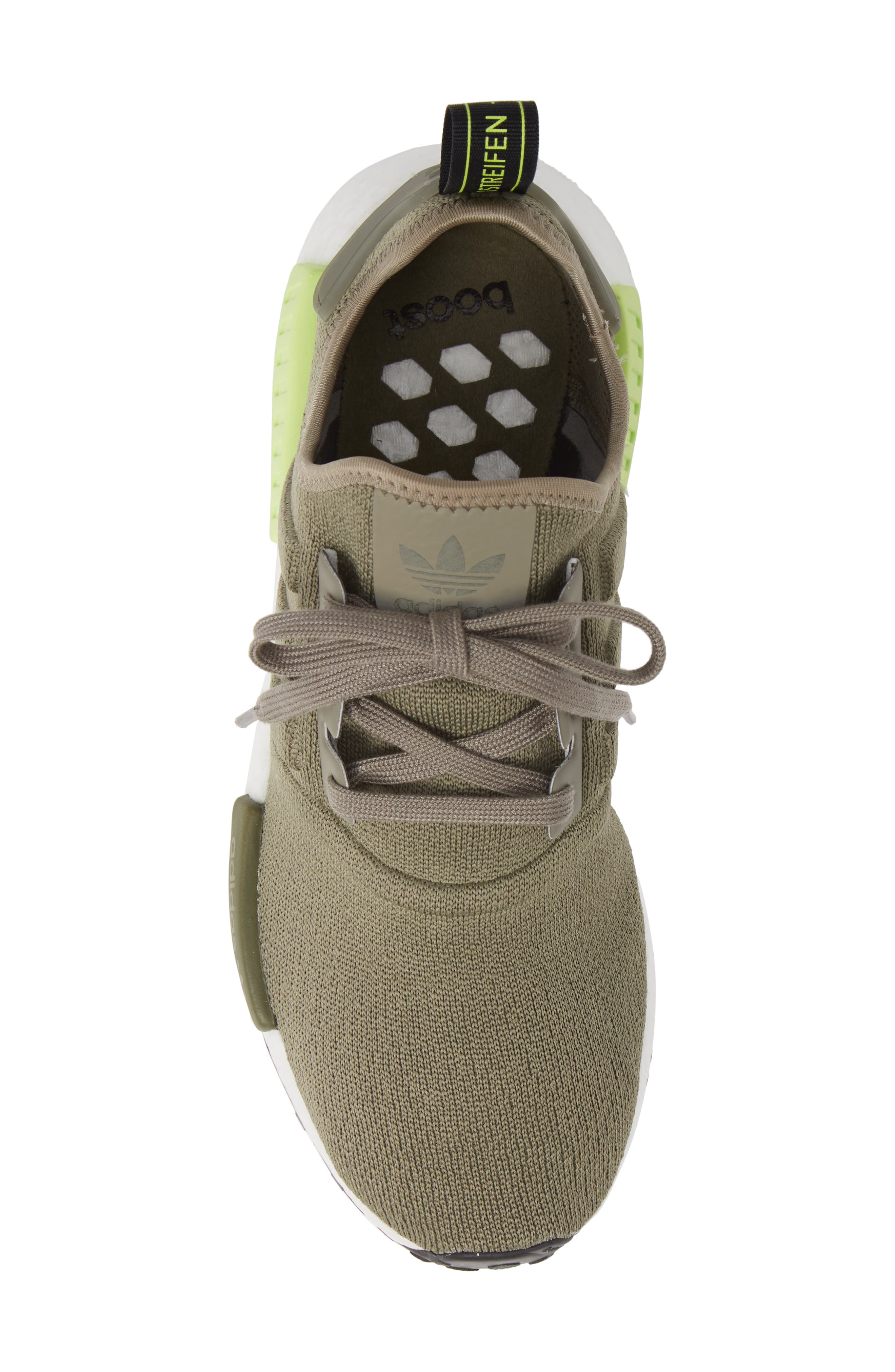 NMD R1 Sneaker, Alternate, color, TRACE CARGO/ SOLAR YELLOW