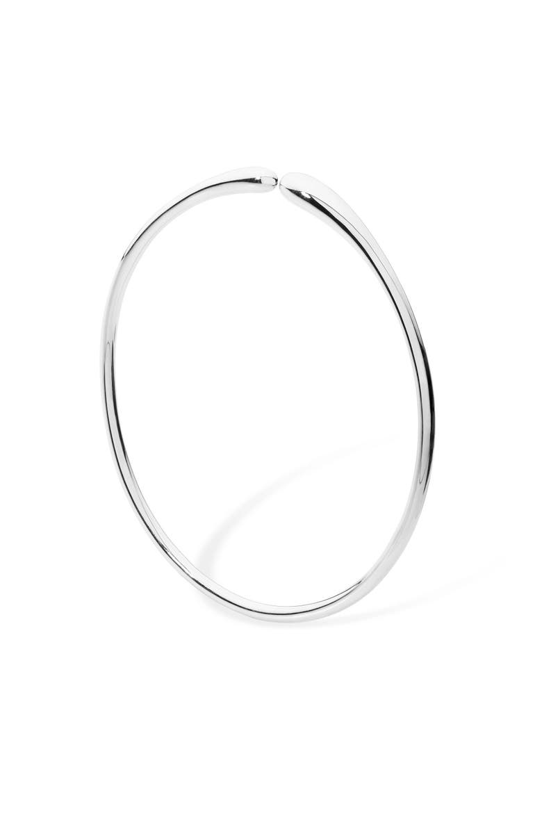 Open Drop Bangle, Main, color, Sterling Silver
