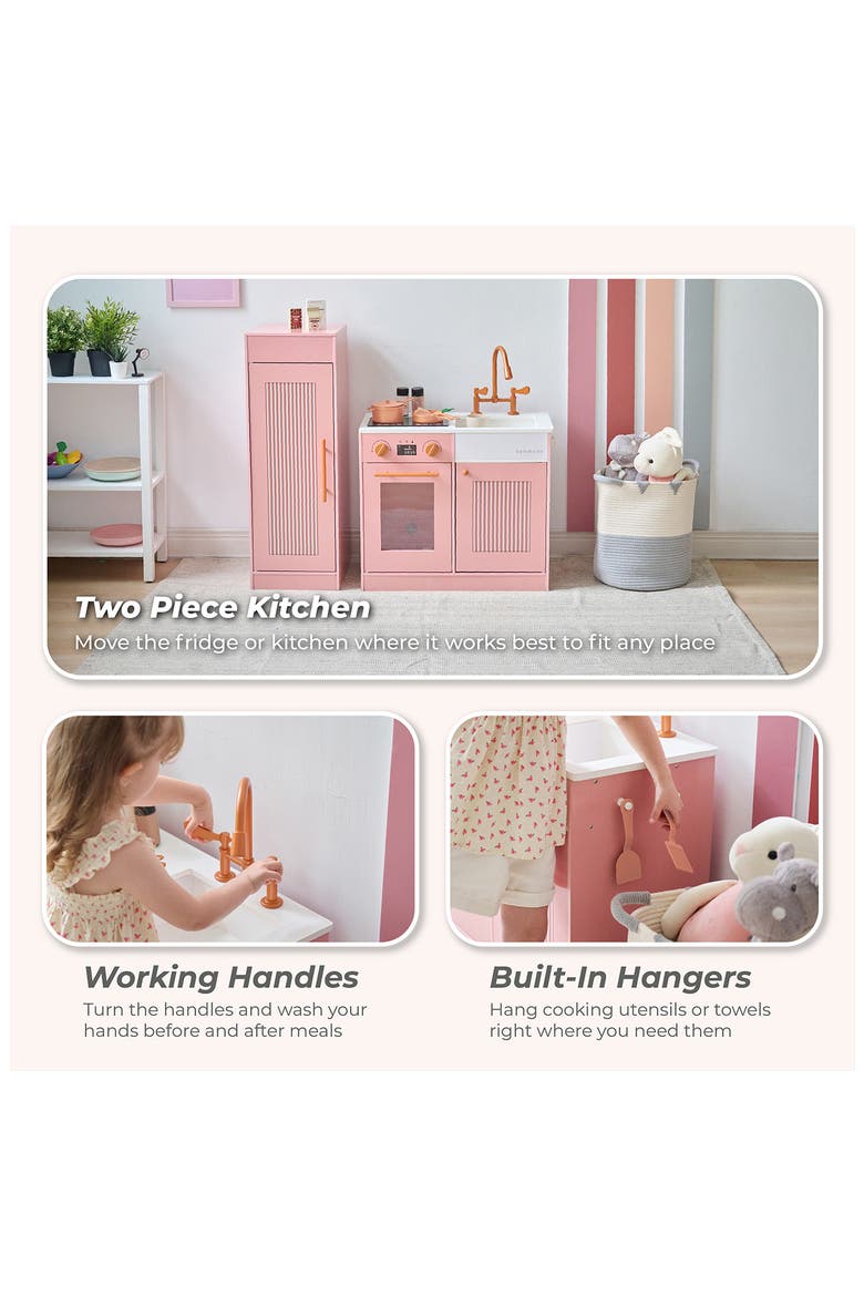 Little Chef Chester Play Kitchen & Accessories, Alternate, color, PEACH