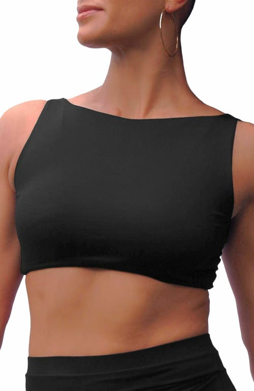 Mary Mercedes Moe Cropped Bikini Tank in Black  product