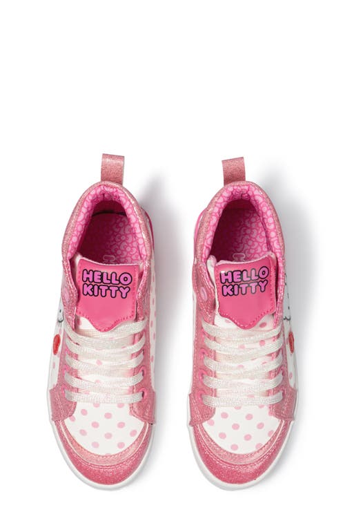 Ground Up Kids' Hello Kitty High Top Sneaker In Pink